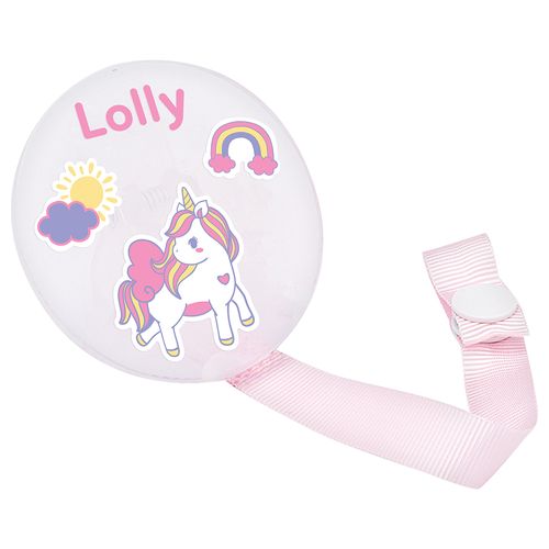 Prendedor De Chupeta Lolly Baby Zoo Rosa
