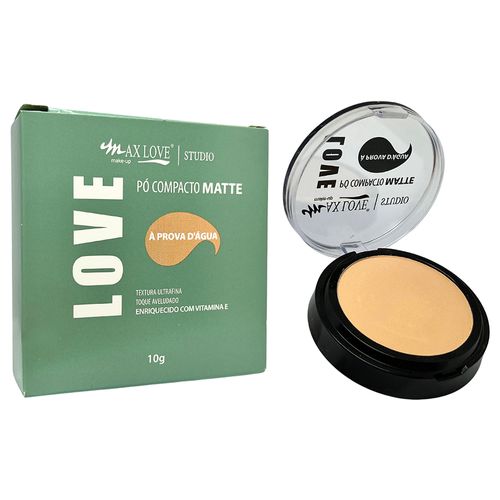 Max Love Pó Compacto Matte Cor 205 Prova da Água