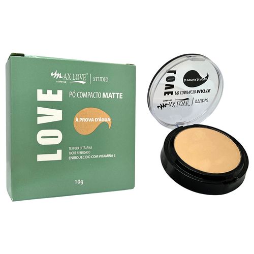 Max Love Pó Compacto Matte Cor 207 Prova da Água