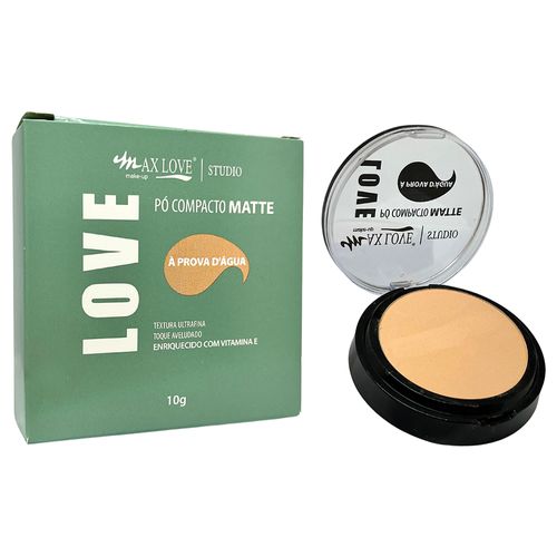 Max Love Pó Compacto Matte Cor 208 Prova da Água