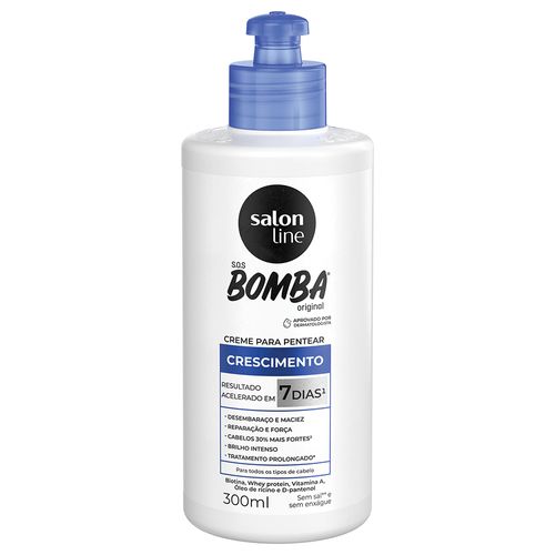 Creme Para Pentear Salon Line Sos Bomba Original 300ml