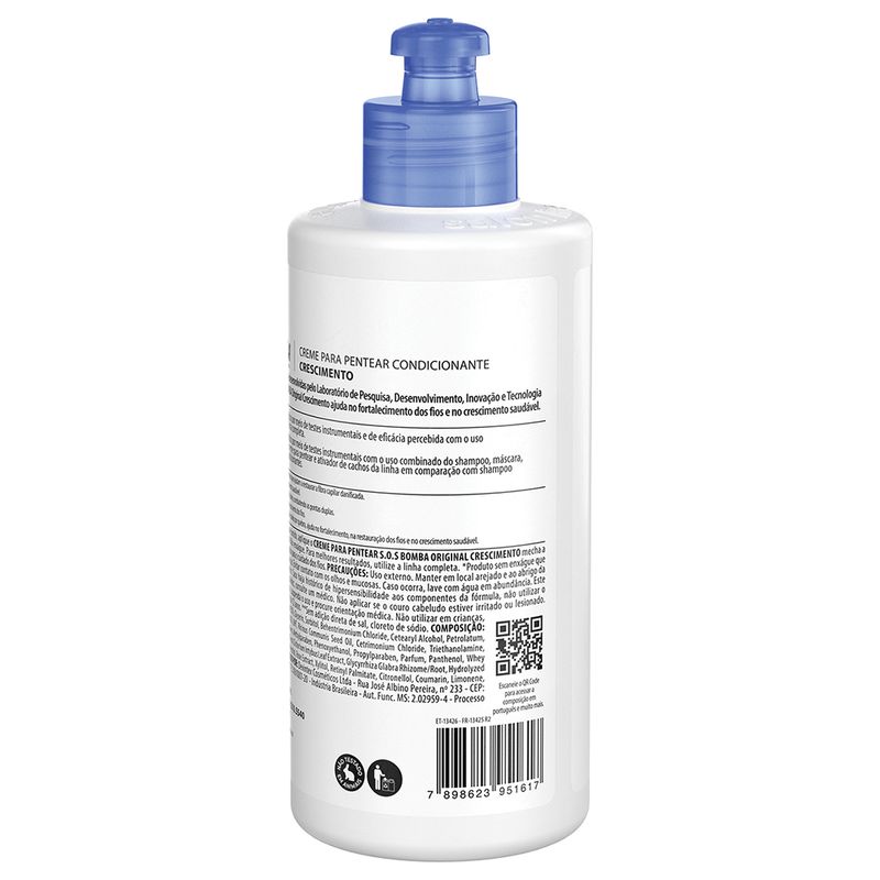 Creme-Para-Pentear-Salon-Line-Sos-Bomba-Original-300ml