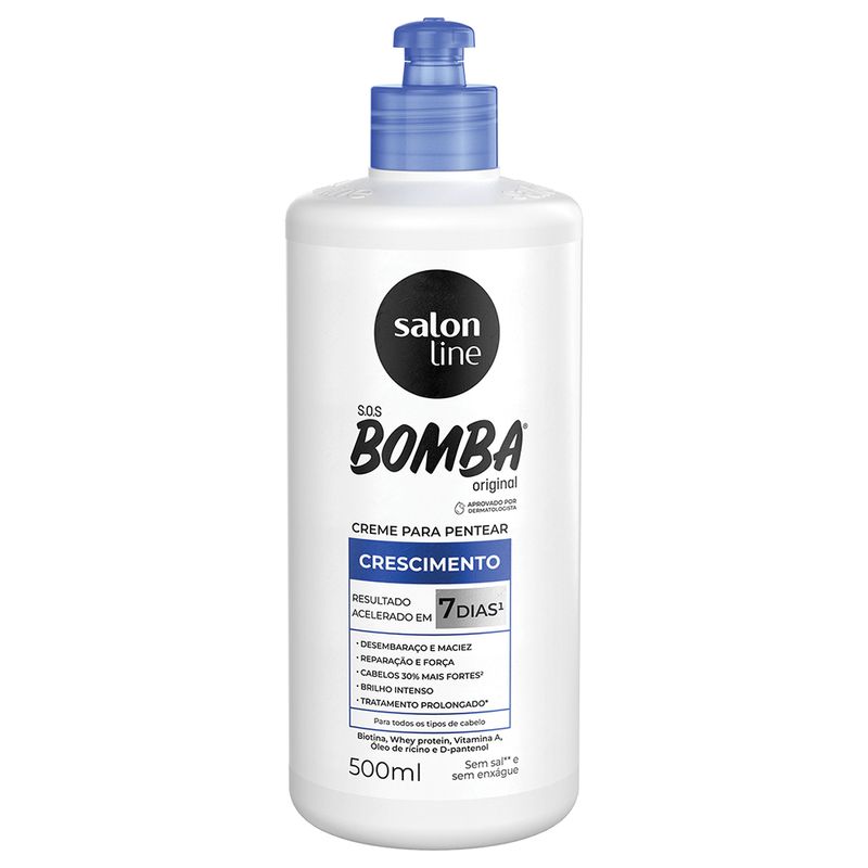 Creme-Para-Pentear-Salon-Line-Sos-Bomba-Original-500ml