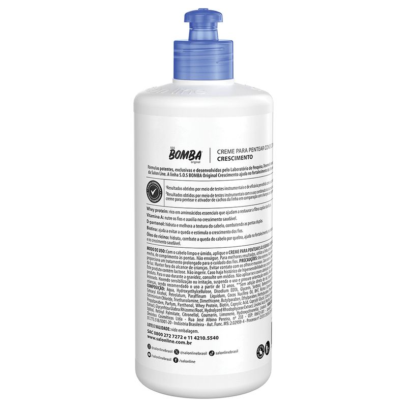 Creme-Para-Pentear-Salon-Line-Sos-Bomba-Original-500ml
