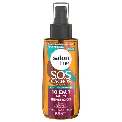 10 em 1 Multi BenefÍcios Óleo de Tratamento Sos Cachos 100 ML