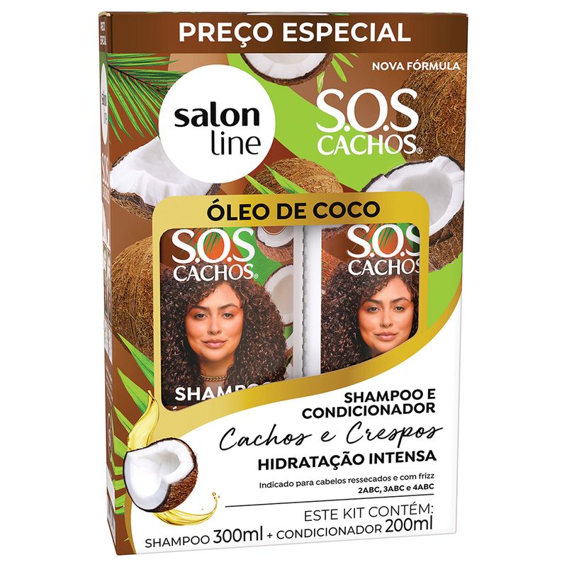 Kit-Salon-Line-S-O-S-Cachos-Oleo-de-Coco--Shampoo---Condicionador--Hidratacao-Intensa-Cachos-e-Crespos