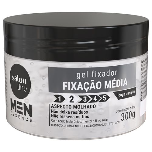 Gel Fixador Salon Line Média Fixação Men Essence 300g