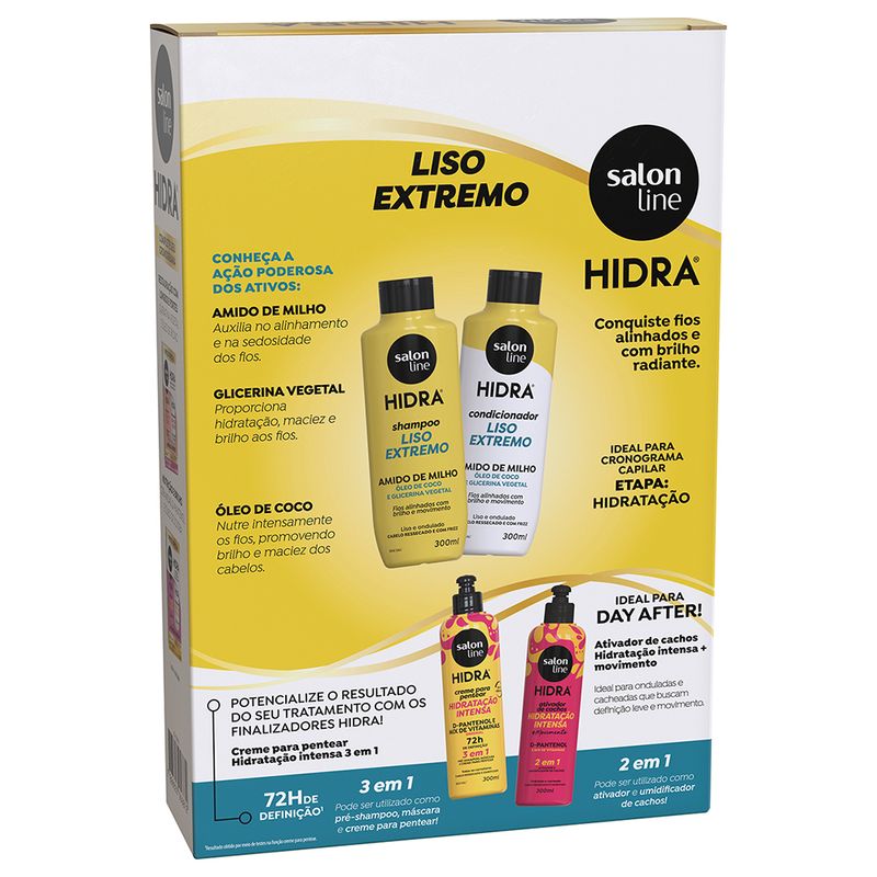 Kit-Hidra-Super-Liso-Salon-Line-Alinhamento-E-Zero-Frizz--Shampoo---Condicionador--300ml