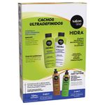 Kit Hidra Cachos Ultra Definidos Salon Line Hidratacao E Reparacao -Shampoo - Condicionador- 300ml