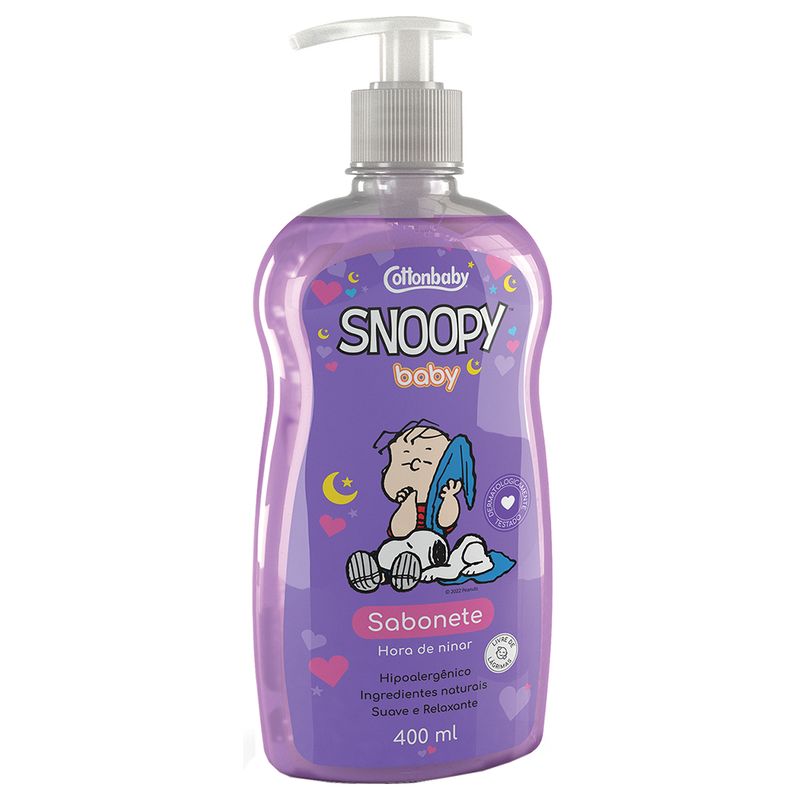 Sabonete-Liquido-Snoopy-Baby-Hora-de-Ninar-400ML