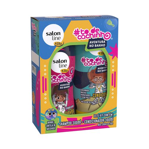 Kit Salon Line #Todecachinho Kids Aventura No Banho (Shampoo + Condicionador) 300ml
