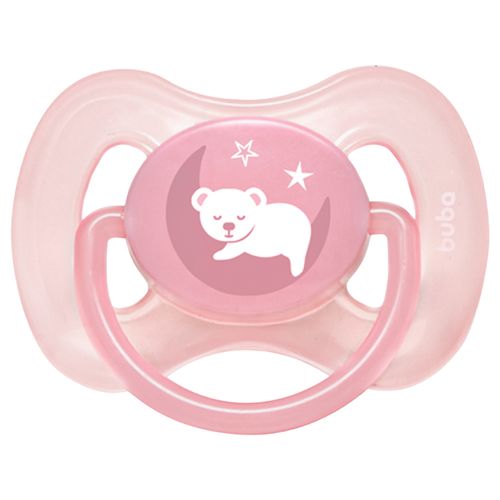 Chupeta Buba Comfort Tamanho 1 Ursinho Rosa