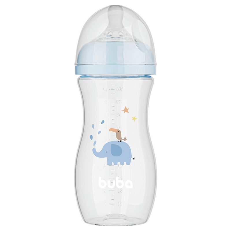 Mamadeira-Buba-Easy-Flow-330ml-Elefante-Azul