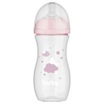 Mamadeira-Buba-Easy-Flow-330ml-Nuvem-Rosa