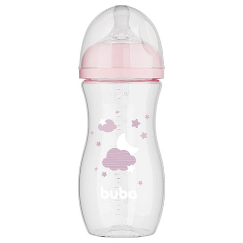 Mamadeira Buba Easy Flow 330ml Nuvem Rosa