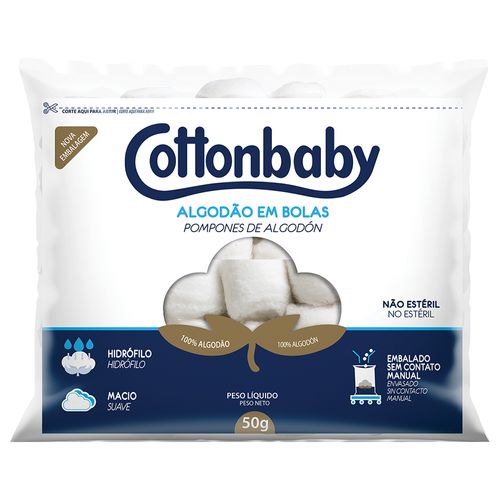 Algodão Bola Cottonbaby Branco 50g