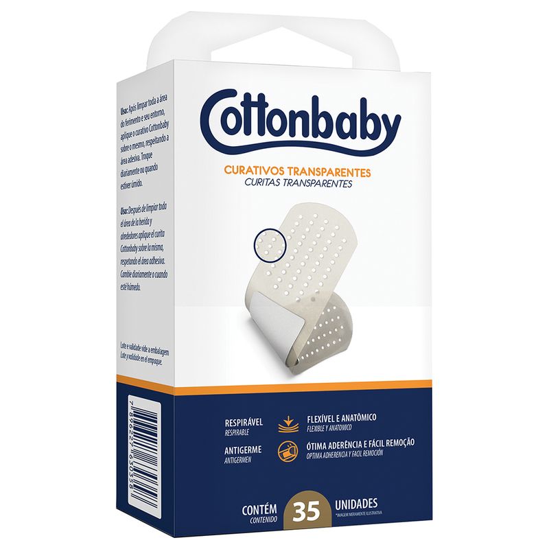 Curativo-Cottonbaby-Transparente-10-Unidades