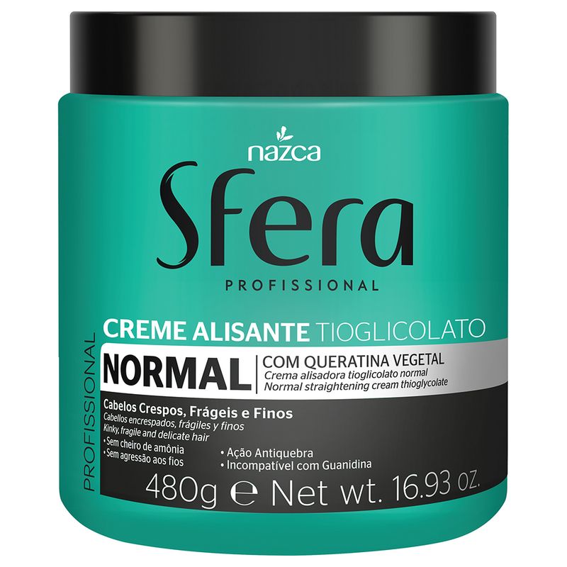 Creme-Alisante-Nazca-Sfera-Profissional-Normal-480g
