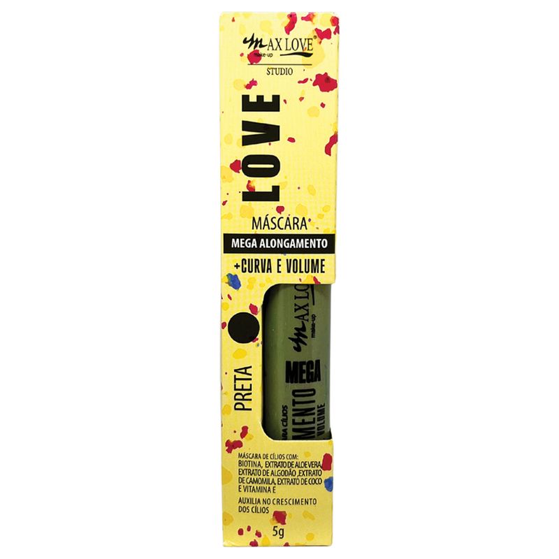Mascara de Cilios Max Love Mega Alongamento - Curva e Volume N61
