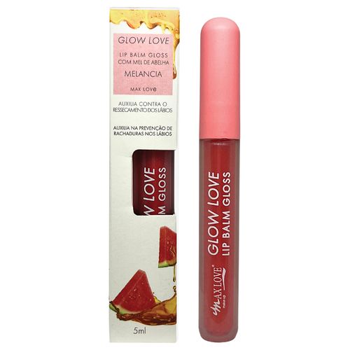 Max Love Glow Love Lip Balm Gloss Mel de Abelha Melancia