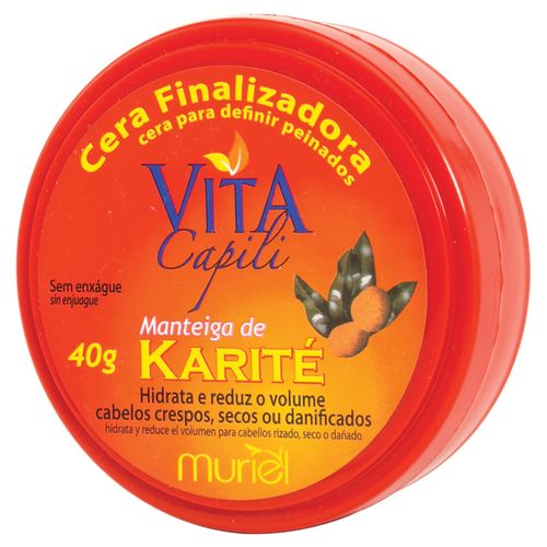 Cera Finalizadora Vita Capili  Manteiga de Karité Muriel 40g