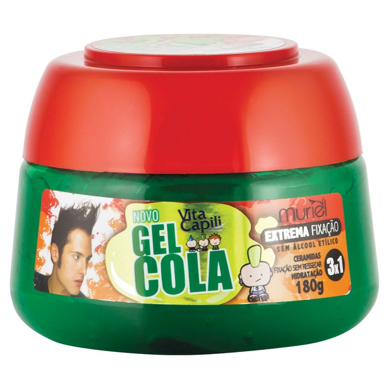Gel Cola Pote Vita Capili Muriel 180g Verde