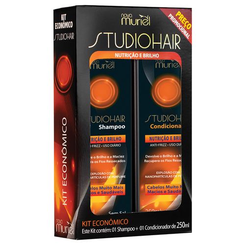 Kit Studiohair Nutrição e Brilho (Shampoo+Condicionador) Muriel