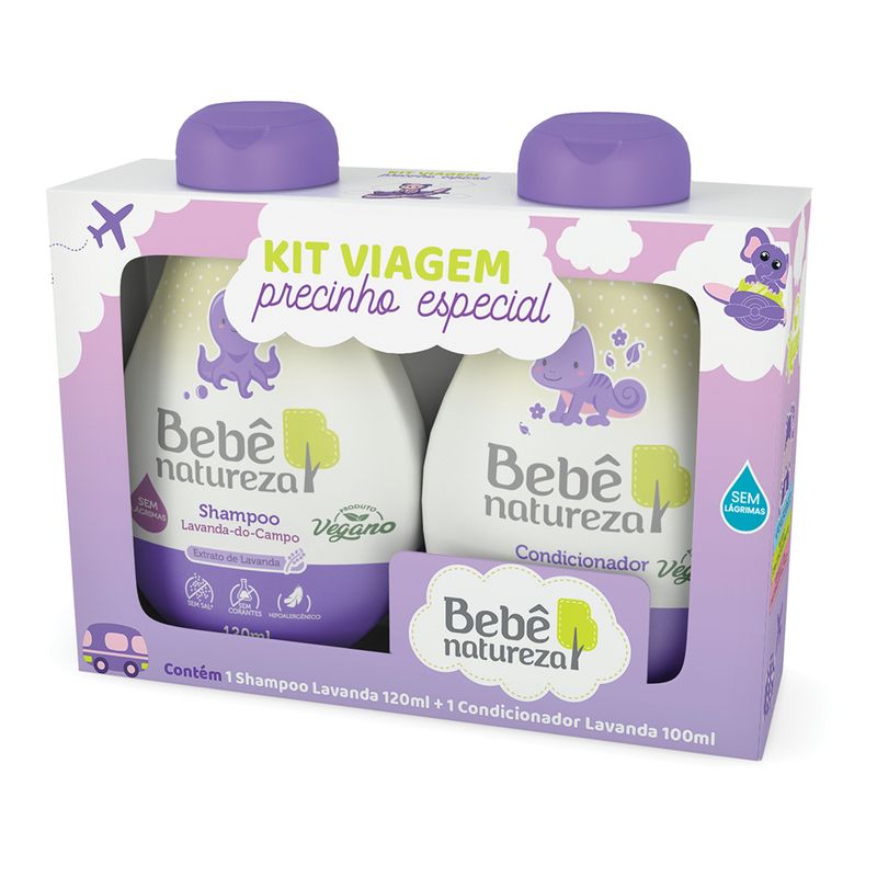 Kit-Viagem-Bebe-Natureza-Lavanda--Shampoo-Condicionador--120ml