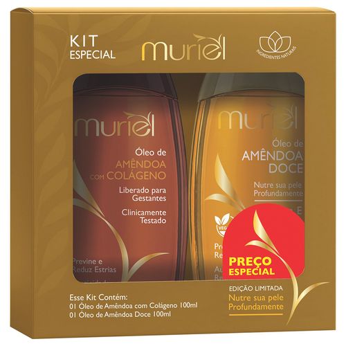 Kit 2 Óleos Corporais (Amêndoa e Colágeno + Amêndoa Doce)