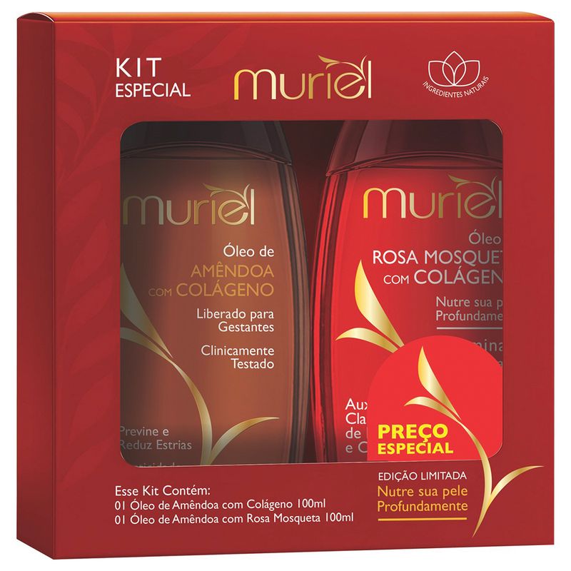Kit-2-Oleos-Corporais--Amendoa-e-Colageno---Rosa-Mosqueta-