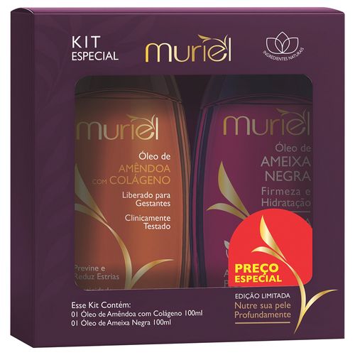 Kit 2 Óleos Corporais (Amêndoa e Colágeno + Ameixa Negra)