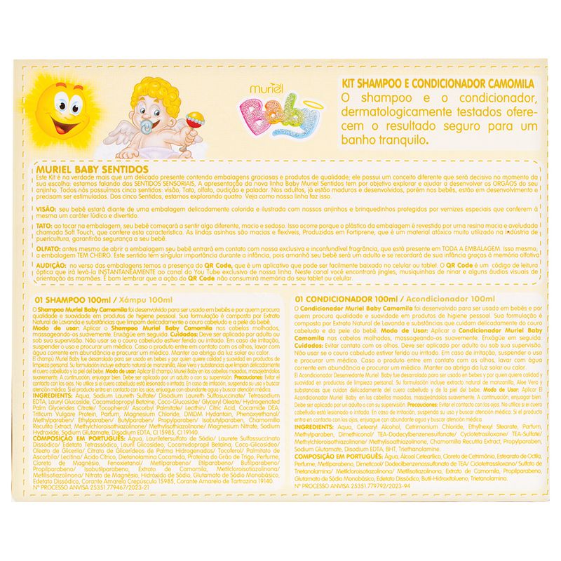 Kit Baby Muriel Camomila -Shampoo- Condicionador- 100ml