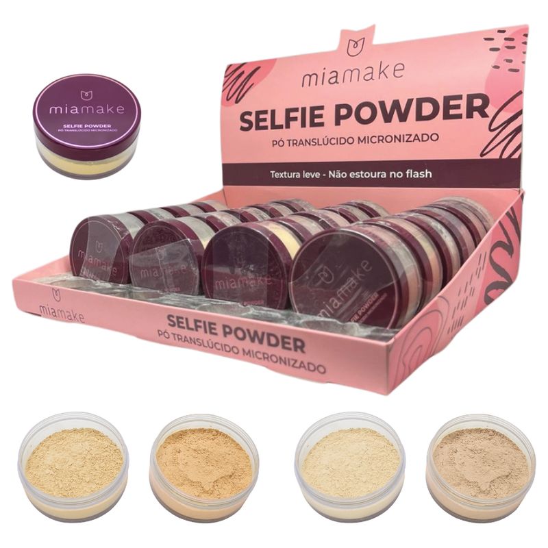 DISPLAY-PO-TRANSLUCIDO-SELFIE-POWDER-MIA-MAKE-COM-24-UNIDADES