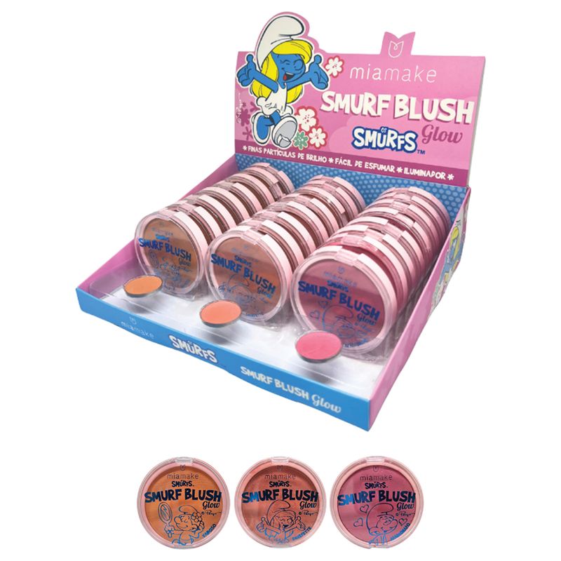 DISPLAY-BLUSH-GLOW-SMURF-MIA-MAKE-COM-24-UNIDADES