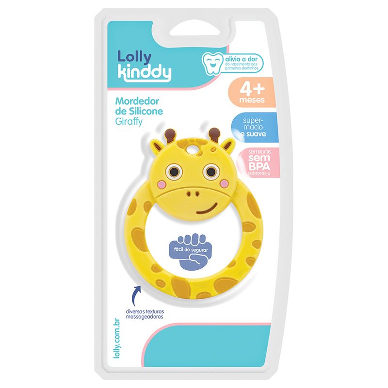 MORDEDOR DE SILICONE GIRAFFY LOLLY