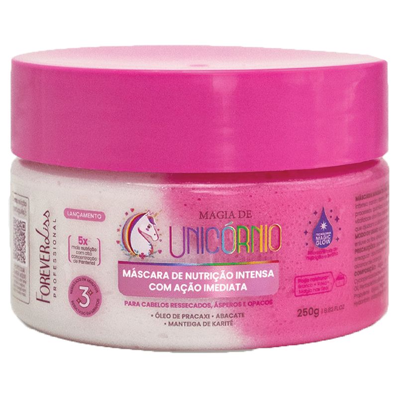 MASCARA-FOREVER-LISS-NUTRICAO-INTENSA-MAGIA-DE-UNICORNIO-250G