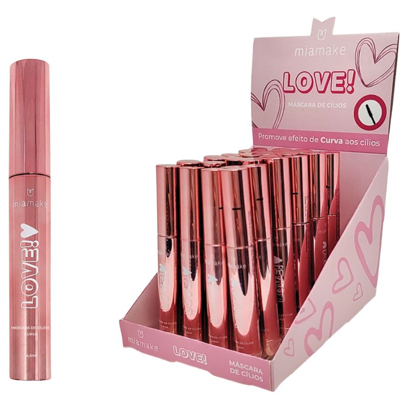 Mascara de Cilios Mia Make Love Rose - Curva