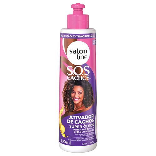 Ativador De Cachos Salon Line Sos Cachos Super Óleos 300ml
