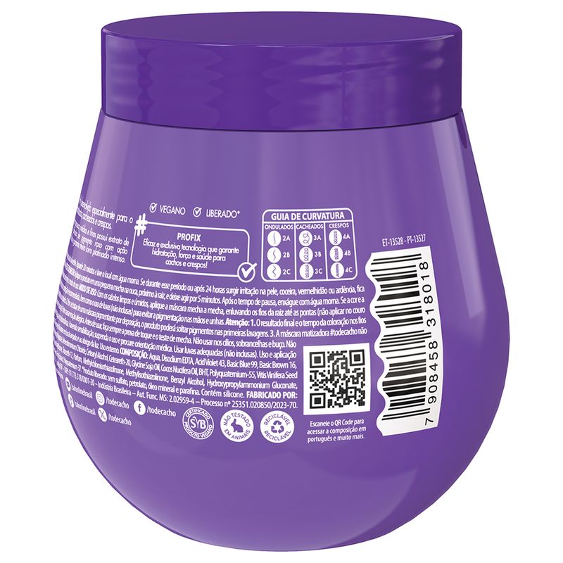 Mascara Matizadora Salon Line -Todecacho Roxa 300g