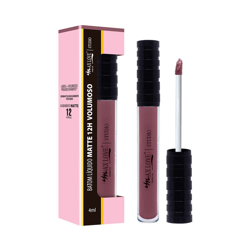 Batom Liquido Volumoso 12h Max Love Cor 215 4ml