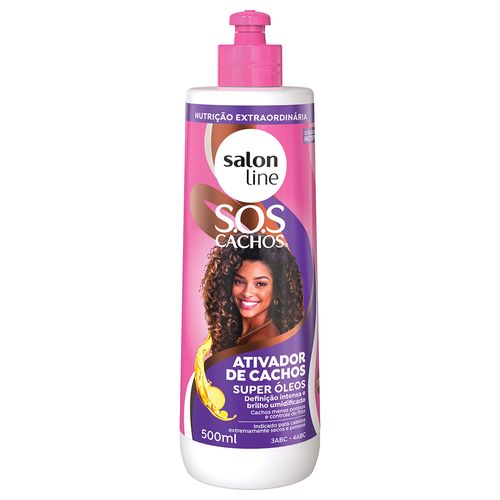 Ativador De Cachos Salon Line Sos Cachos Super Óleos 500ml