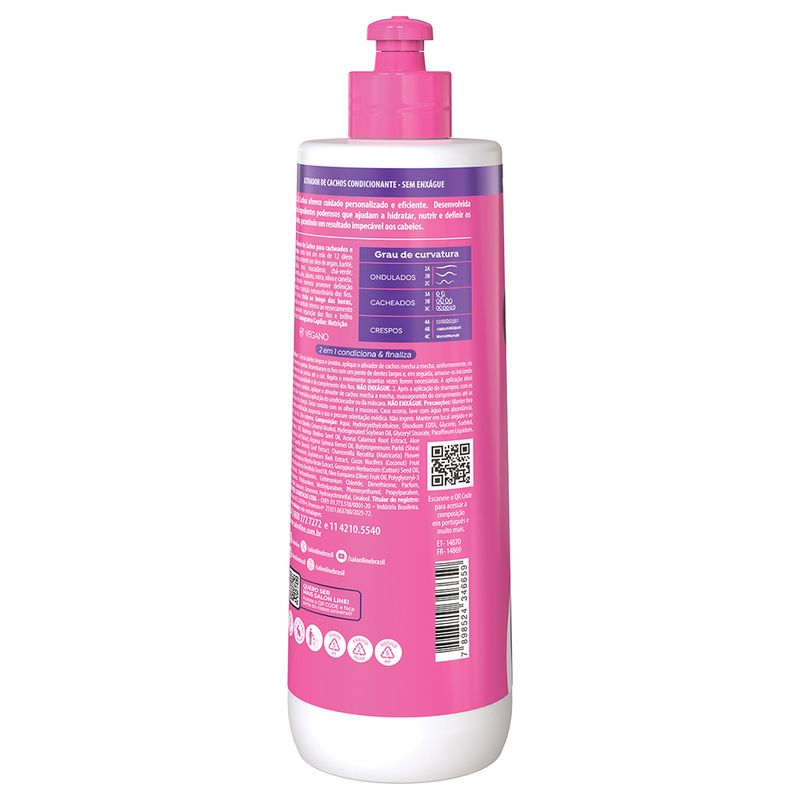 Ativador De Cachos Salon Line Sos Cachos Super Oleos 500ml