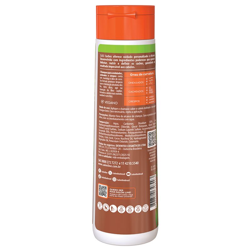 Shampoo Salon Line Sos Cachos Coco 300ml