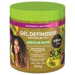Gel Definidor Revitalizador De Cachos Salon Line Sos Azeite De Oliva 550g