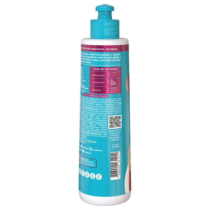 Ativador De Cachos Salon Line Sos Cachos - Poderosos 300ml