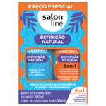 Kit Salon Line Multy Definicao Natural -Shampoo-Condicionador-