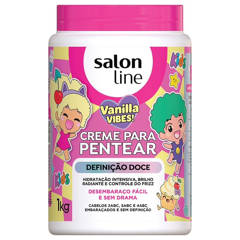 Creme de Pentear Salon Line Kids Definicao Doce Vanilla Vibes 1kg