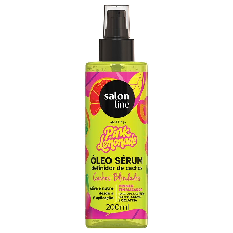 Oleo Serum Salon Line Cachos Dos Sonhos Multy Pink Lemonade 200ml