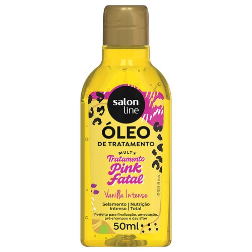 Óleo Multy Salon Line Cachos Dos Sonhos Tratamento Pink Fatal Vanilla Intense 50ml
