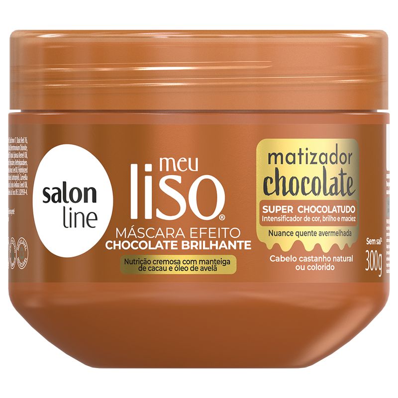 Mascara Matizadora Salon Line Meu Liso Chocolate 330g
